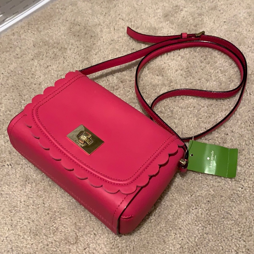 NWT KATE SPADE Crossbody-Sweetheart Pink Leather